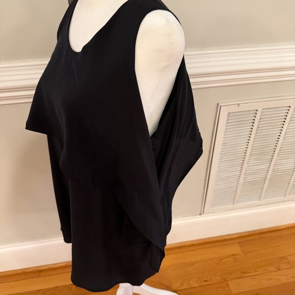 Askari 100% Silk Cold Shoulder Top - Medium - Picture 3 of 8